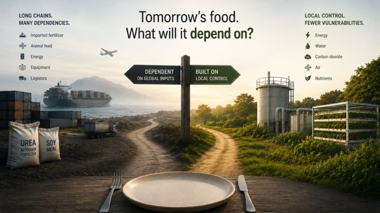 Tomorrow's food, dependent on global inputs or built on local control